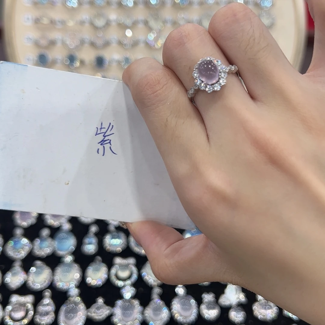 衣****银S925镶嵌蛇纹石玉戒指