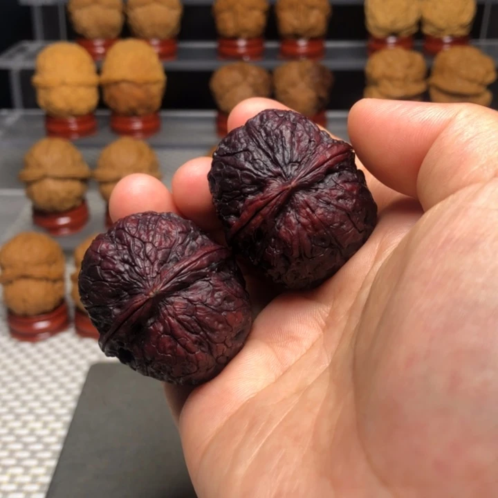 文玩核桃把件36金馒头