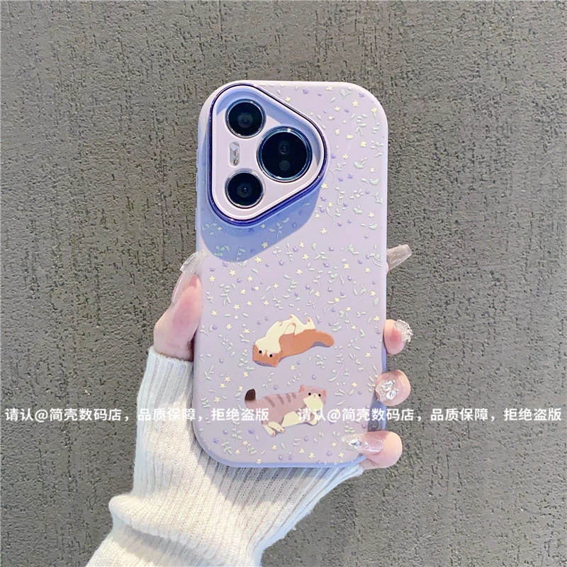 （华为P系列）金属小胖妹适用华为Pura70/华为p60/p50/p40/30手机壳