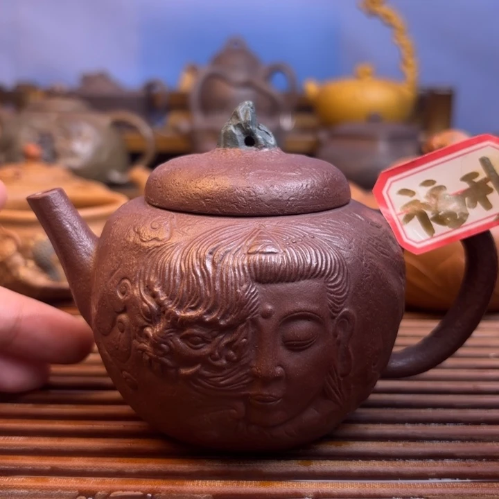 茶壶紫砂一念之间原矿老紫泥220c