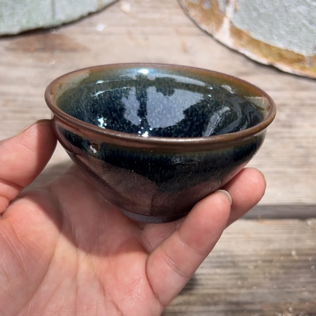 茶盏顺阳里龙窑柴烧微瑕建盏