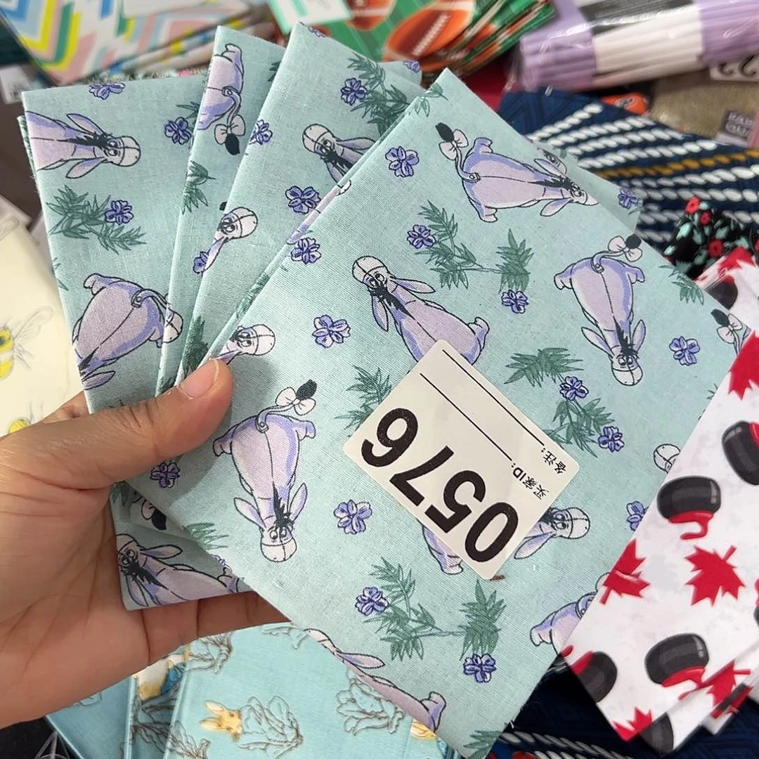 失**录3片纯棉原单出口小布块45.50厘米一片