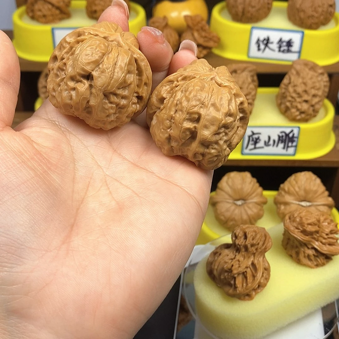 核桃蛤蟆头 文玩/木作/... 文玩把件