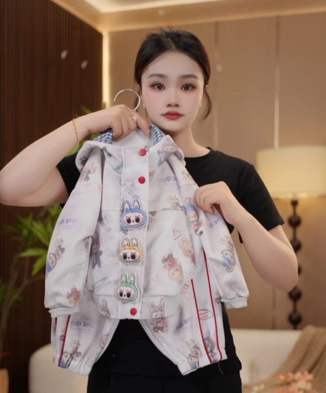 【拉布布】2025秋季新品萌娃穿搭潮流长袖男童女童儿童套装26220