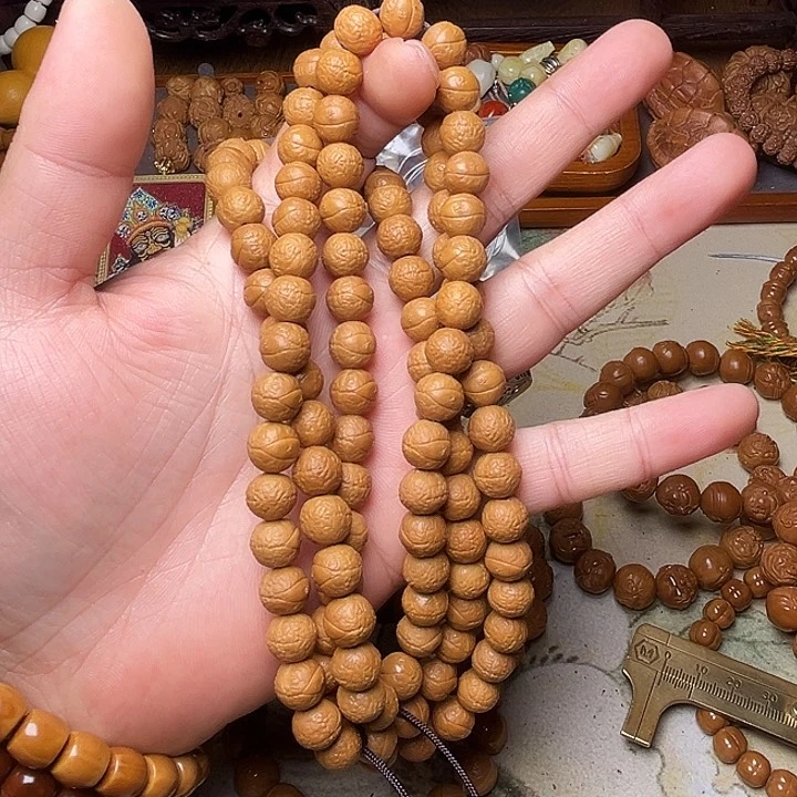 猴头核桃手串都*欢猴头雕刻精工小凤眼手持一串