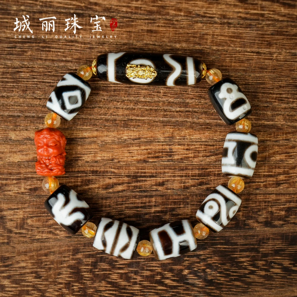 非金属皮质手链 【城丽】九转乾坤暴富手串/条STZ-2989-2