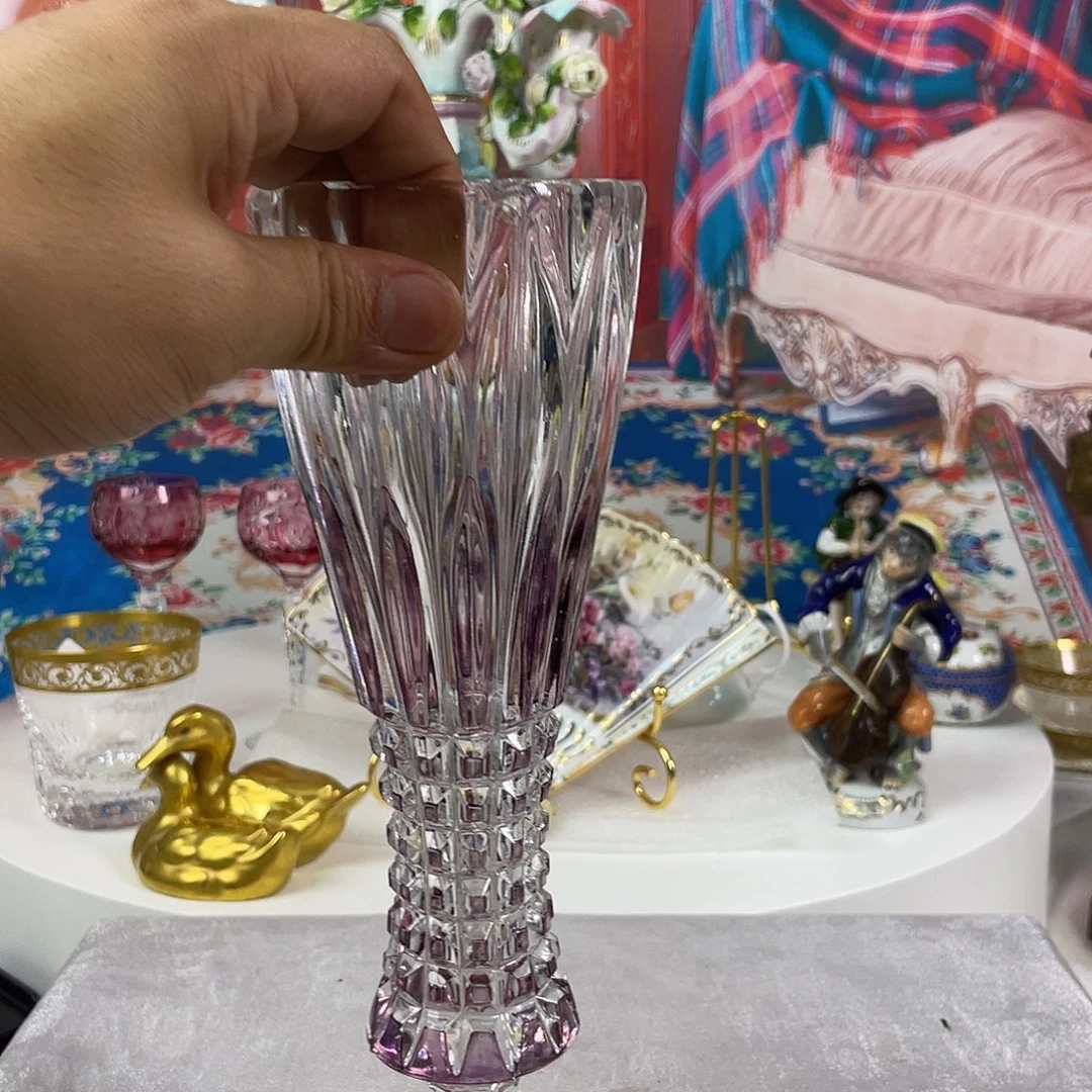 瓷片欧瓷咖啡杯水晶杯摆件