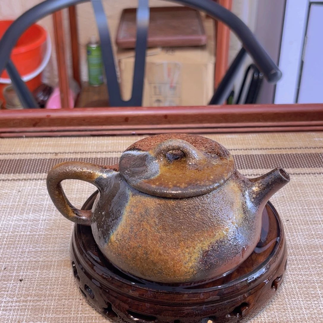 茶壶紫砂宜兴紫砂底槽清柴烧240cc