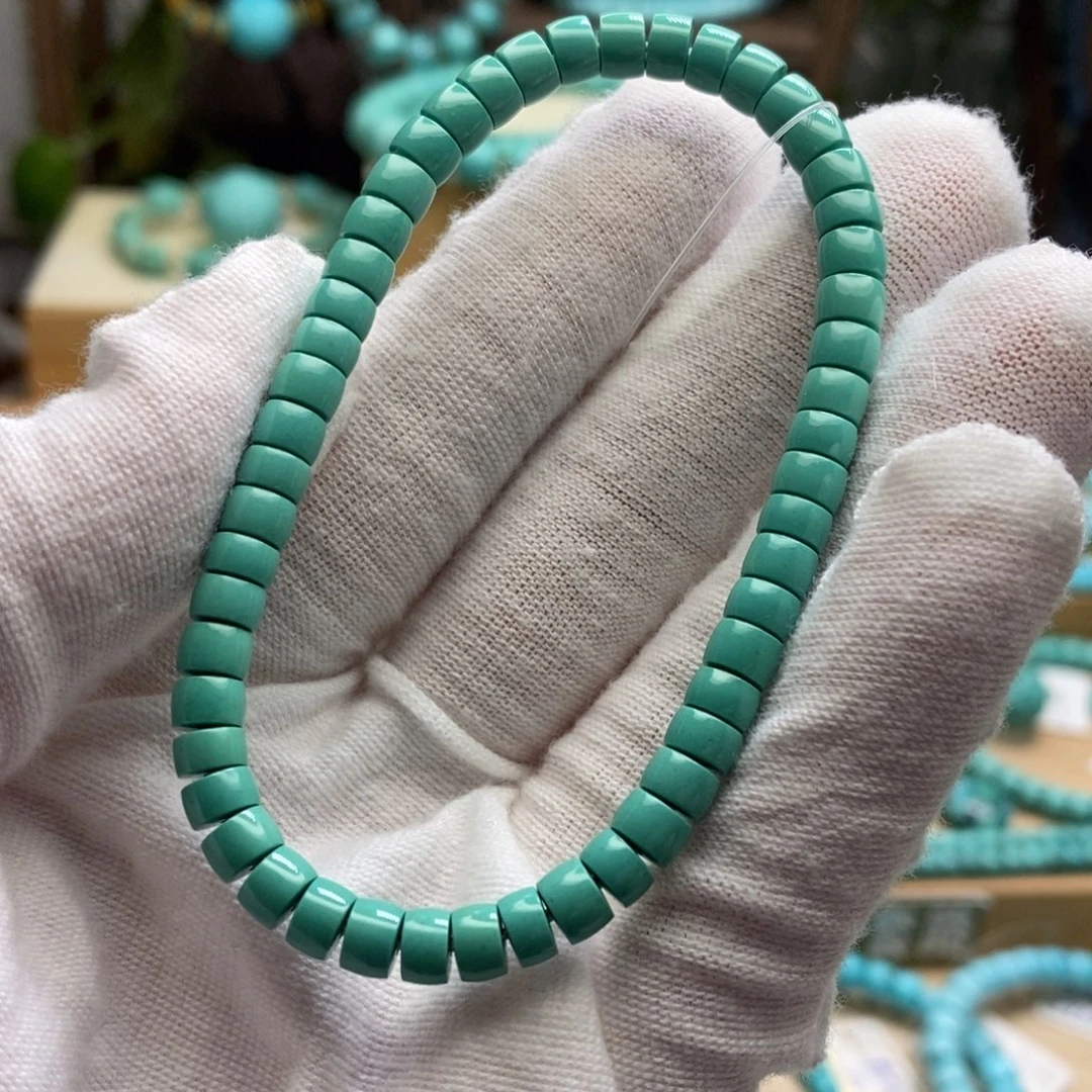 绿松石未镶嵌原矿高瓷无油无科技