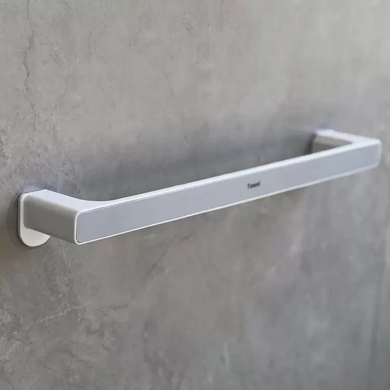 (拍一发二)长款47.5cm毛巾杆黑色灰色随机