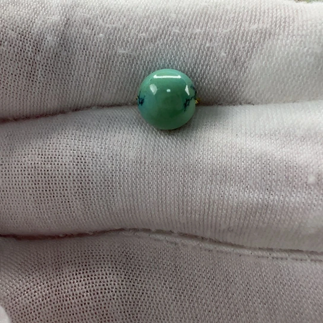 未镶嵌绿松石圆珠8mm