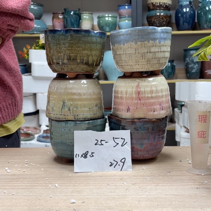 紫砂花盆多肉花盆微瑕52