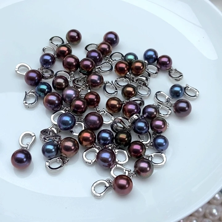 颈饰银S925镶嵌淡水珍珠