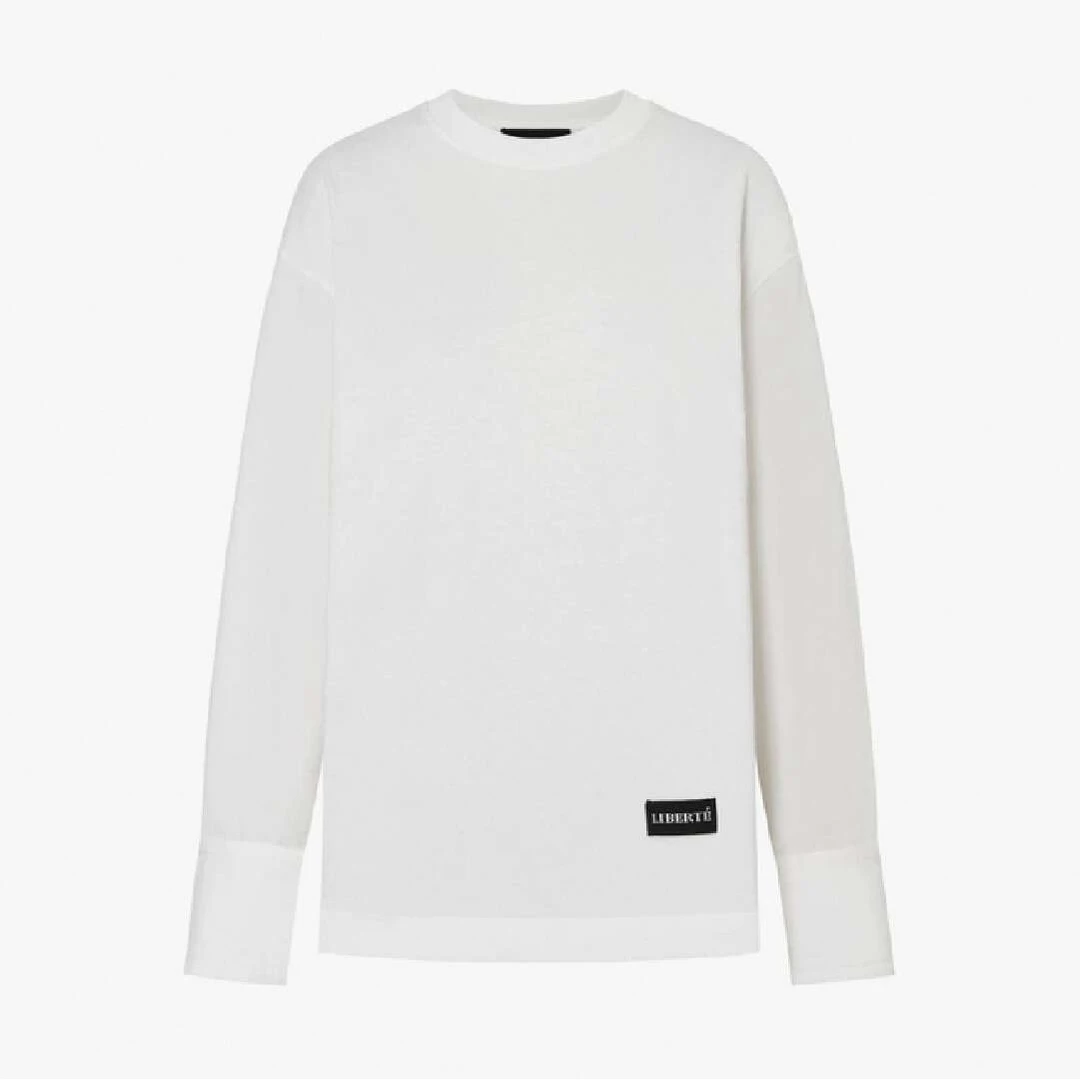 MO9584【商场同款】2024冬新品磨毛棉质厚实简约精裁白色衬衫T恤