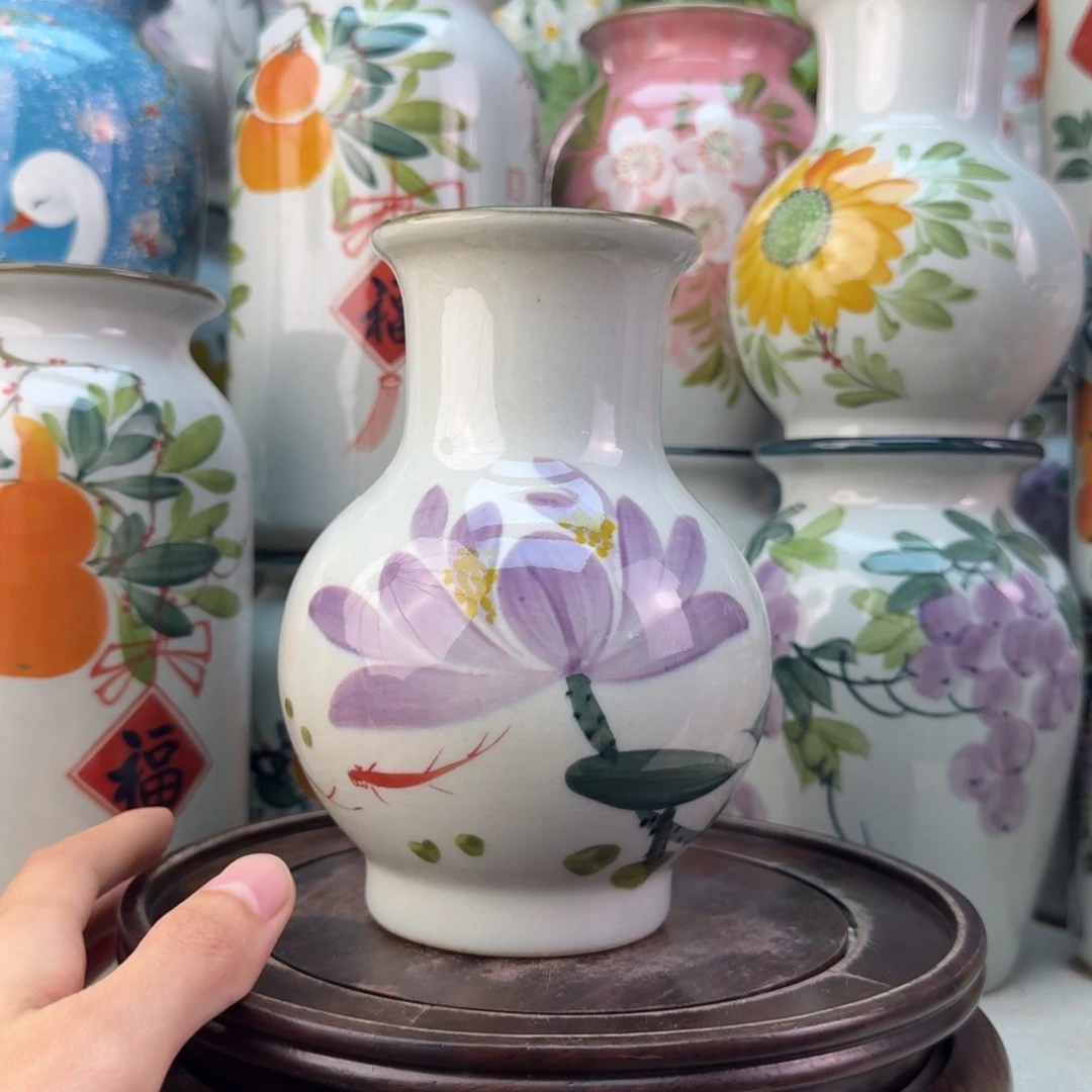 景德镇纯手绘陶瓷花瓶