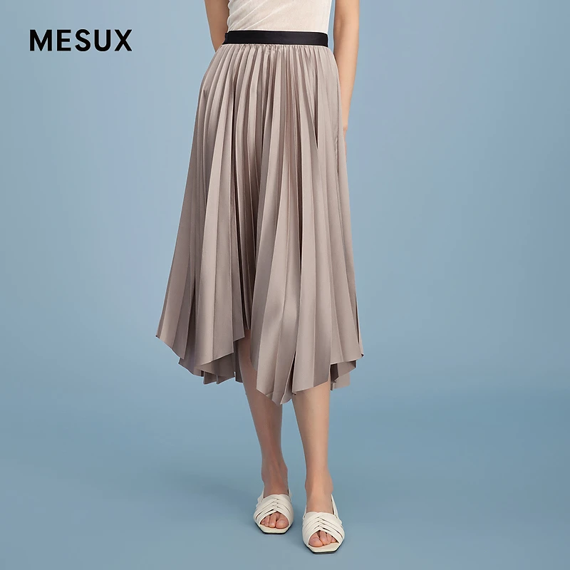 MESUX米岫不规则下摆半身中长裙半裙MKMUS408