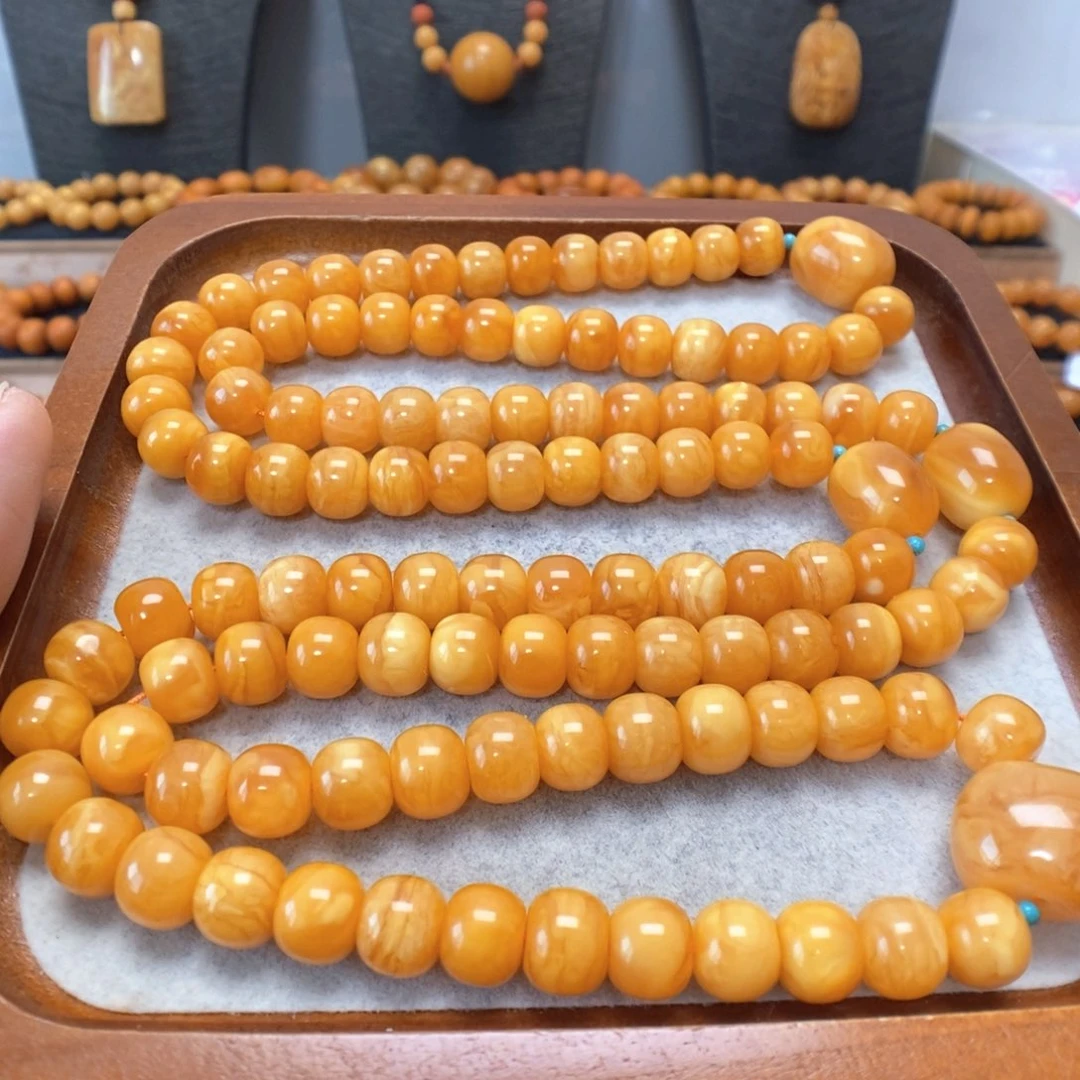 蜜蜡未镶嵌手串蜜蜡