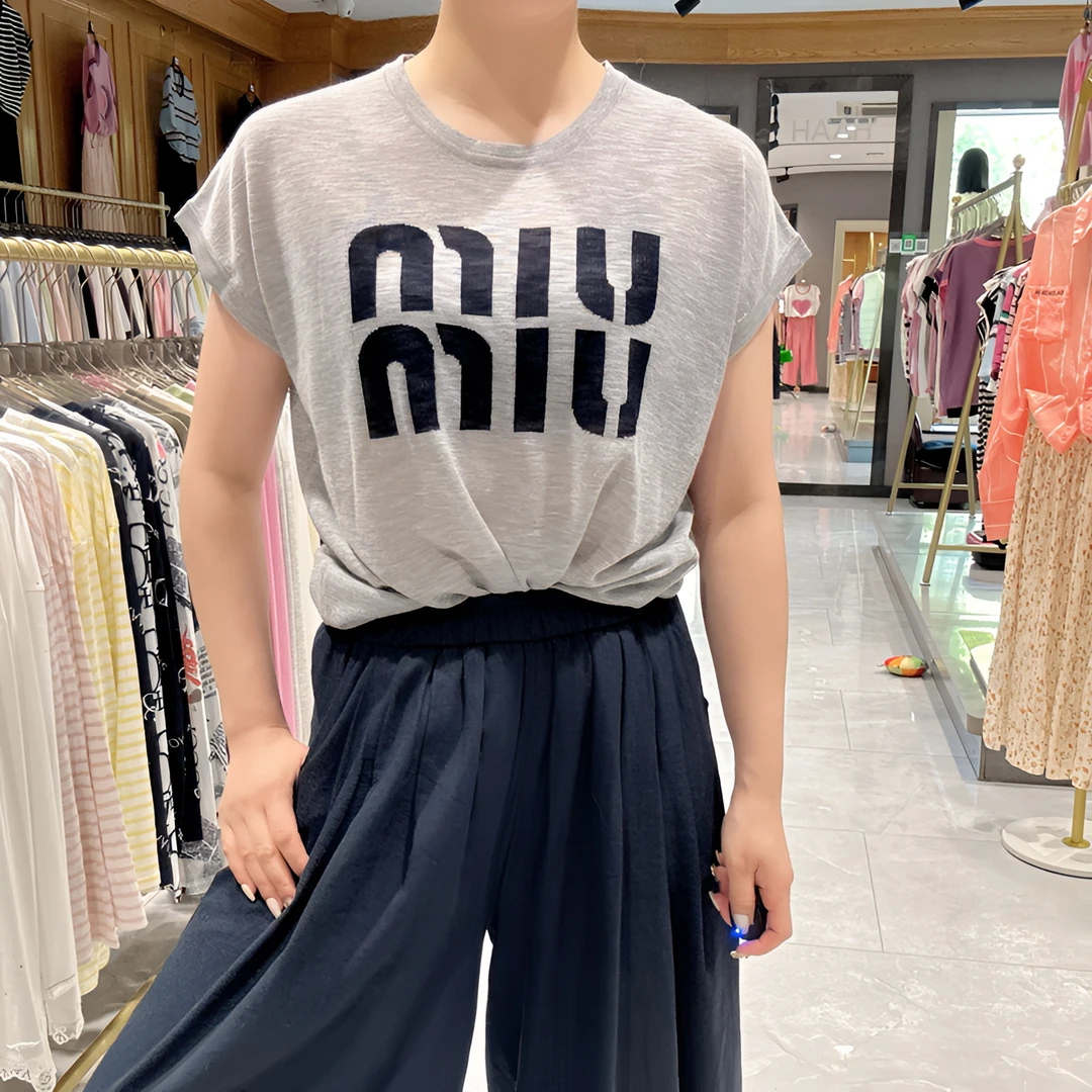 夏季清凉透气天丝加麻针织衫冰爽空调感透气时尚百搭套头宽松圆领