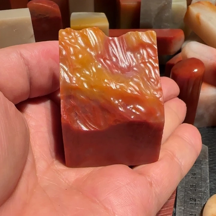 老挝石东*里印石章料，