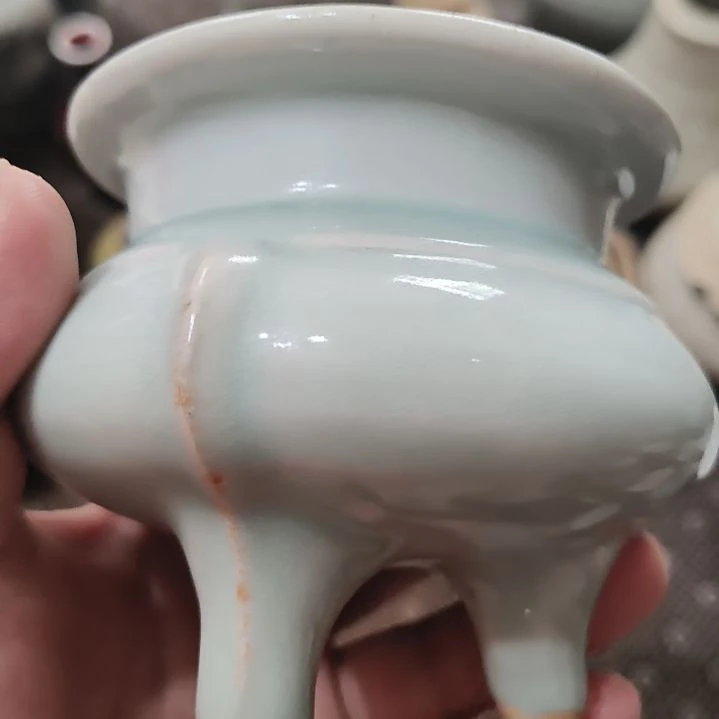 秋**特一件精美龙泉香炉全品