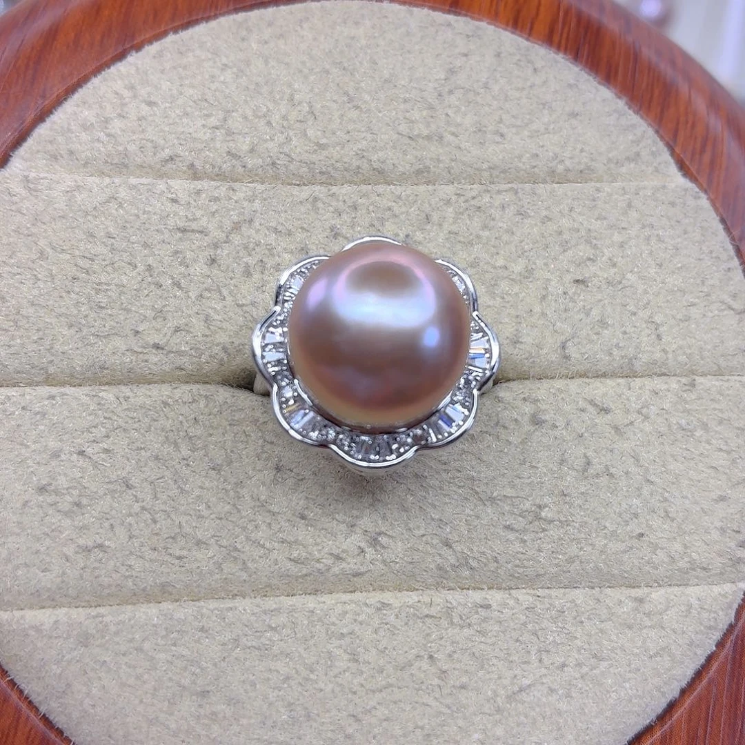 合金淡水珍珠戒指