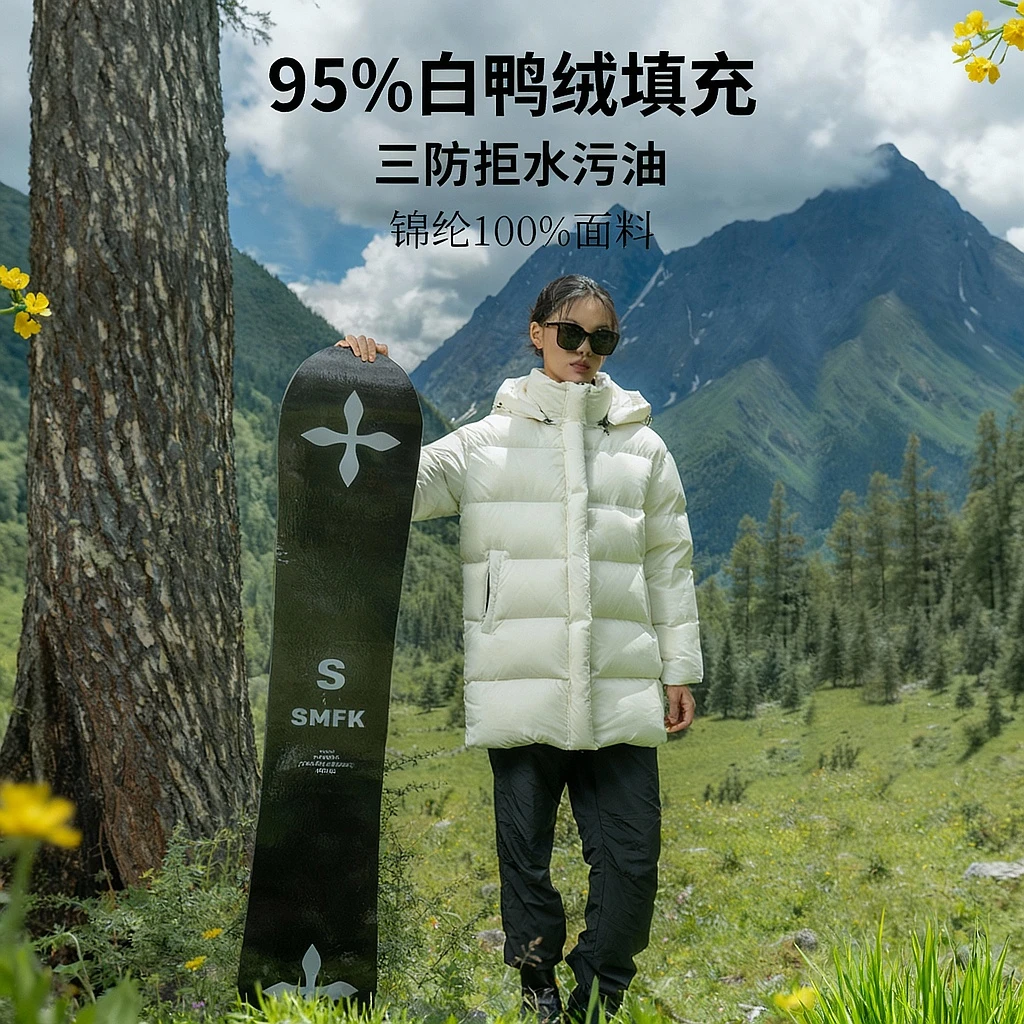 中长款羽绒服女95白鸭绒加厚东北小个子保暖外套超厚冬季龟背新款