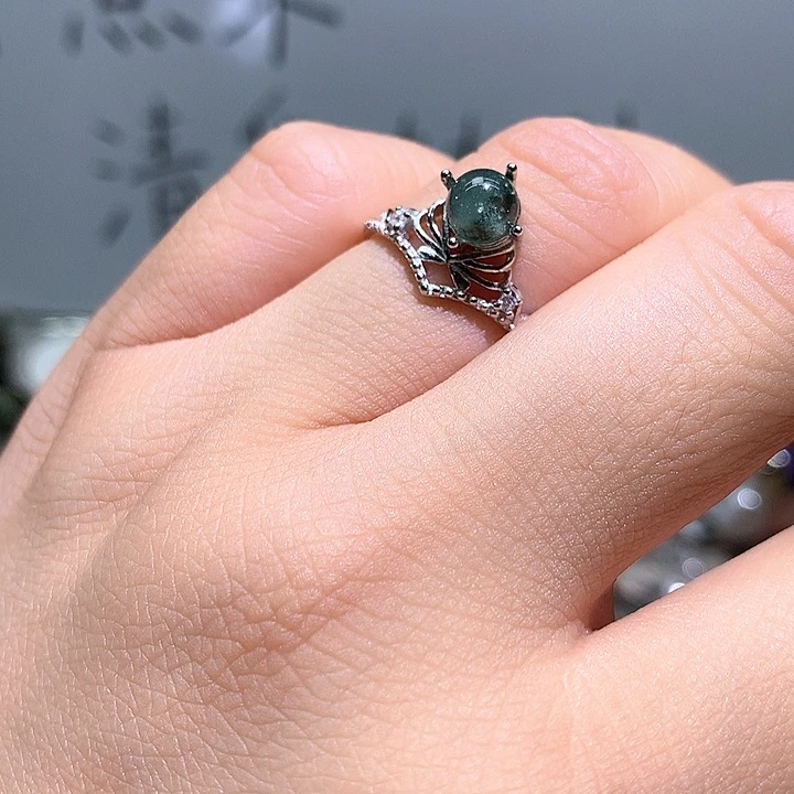 水晶珠宝半成品银S925镶嵌