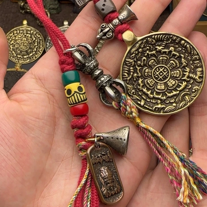 老铜九宫牌吊坠喜欢的来