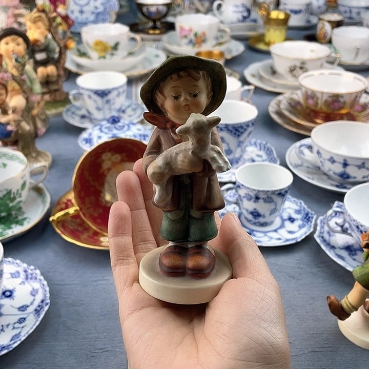 中古欧瓷瓷器小房子