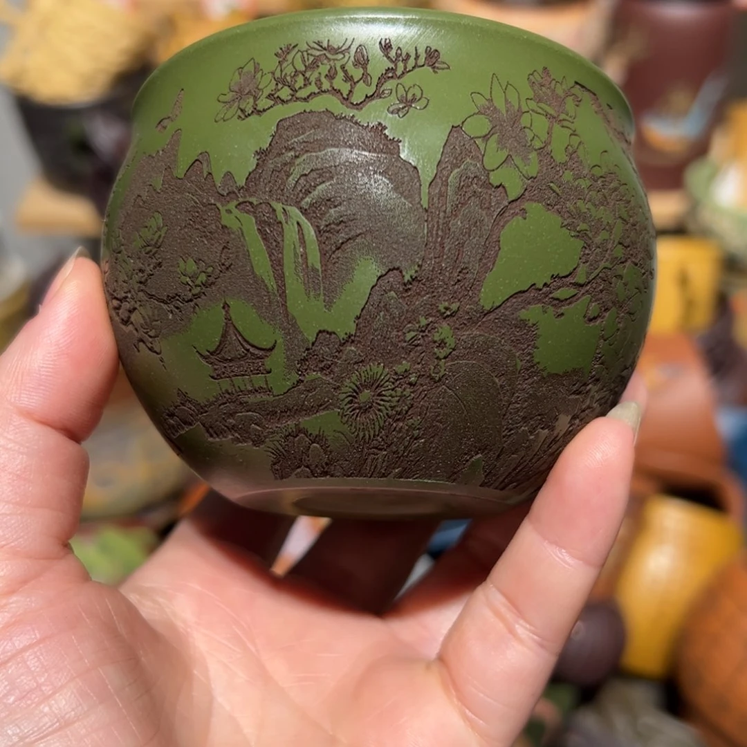 紫砂茶杯宜兴紫砂主人杯