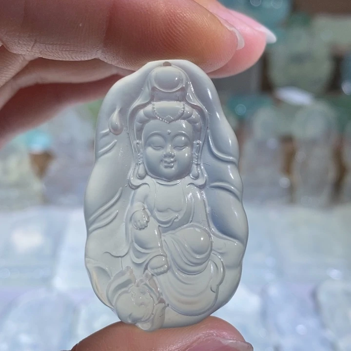 岫玉未镶嵌吊坠吊坠