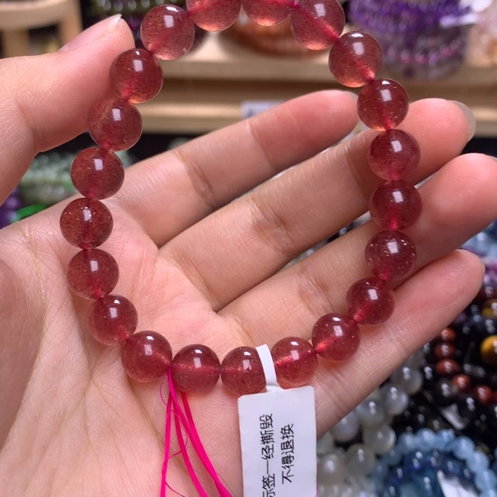 未镶嵌手串水晶9.0鸽血红草莓