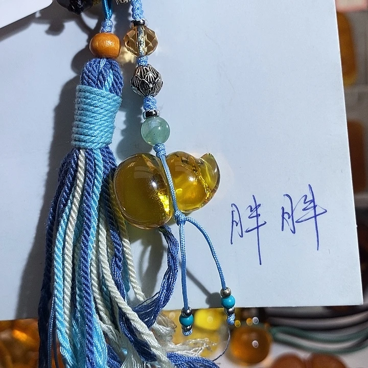琥珀颈饰未镶嵌琥珀蜜蜡