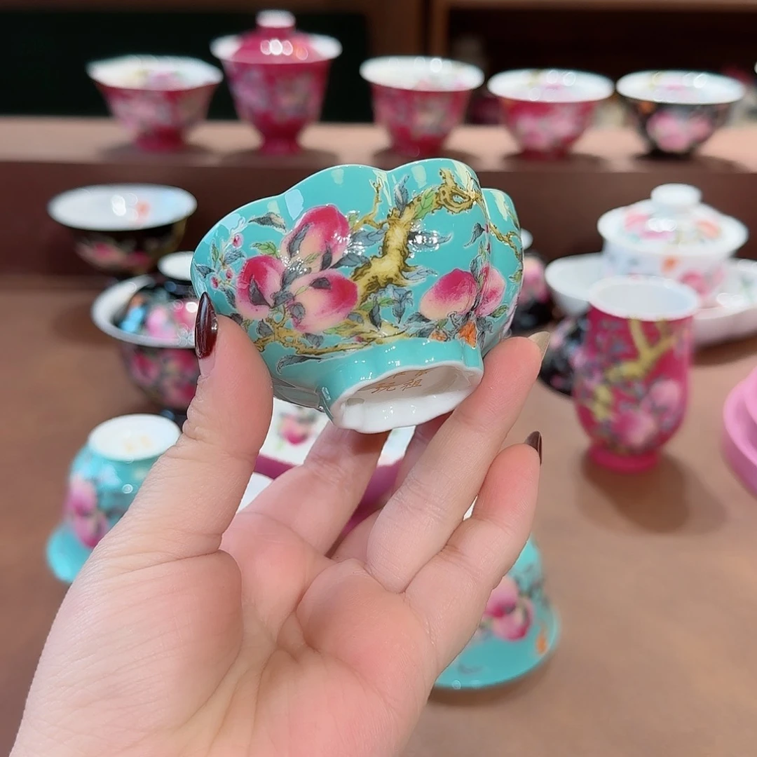 珐琅彩主人杯茶具套装