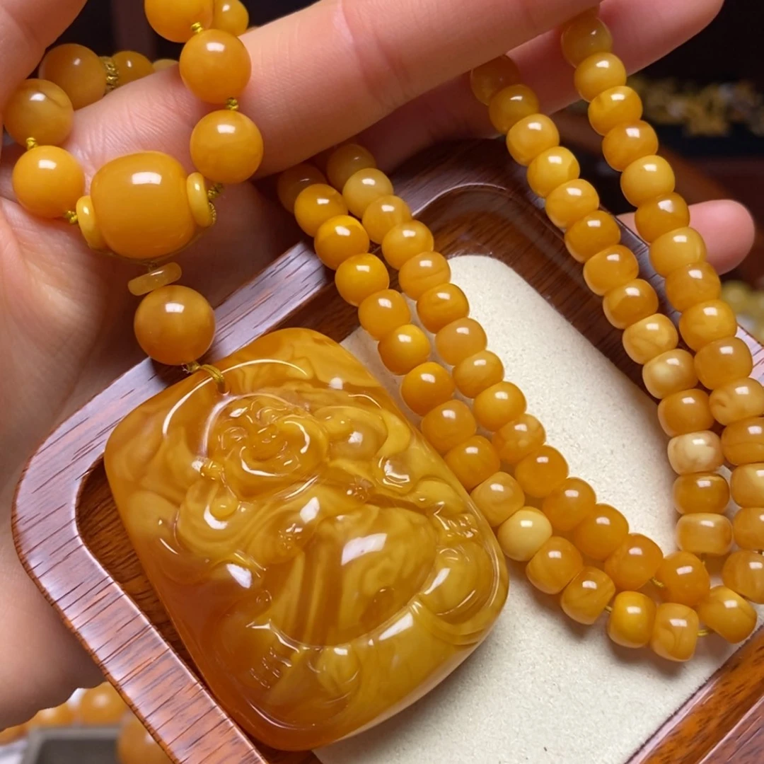 【闪购商品】蜜蜡颈饰未镶嵌项链