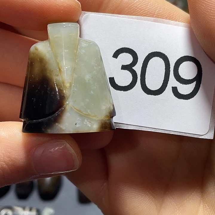 和田玉颈饰未镶嵌听*荷