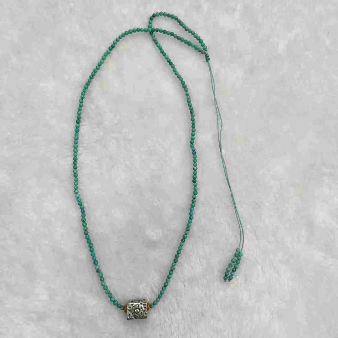 吊坠925银布艺 0115-018方形银项链时尚简约个性百搭精美精致潮流