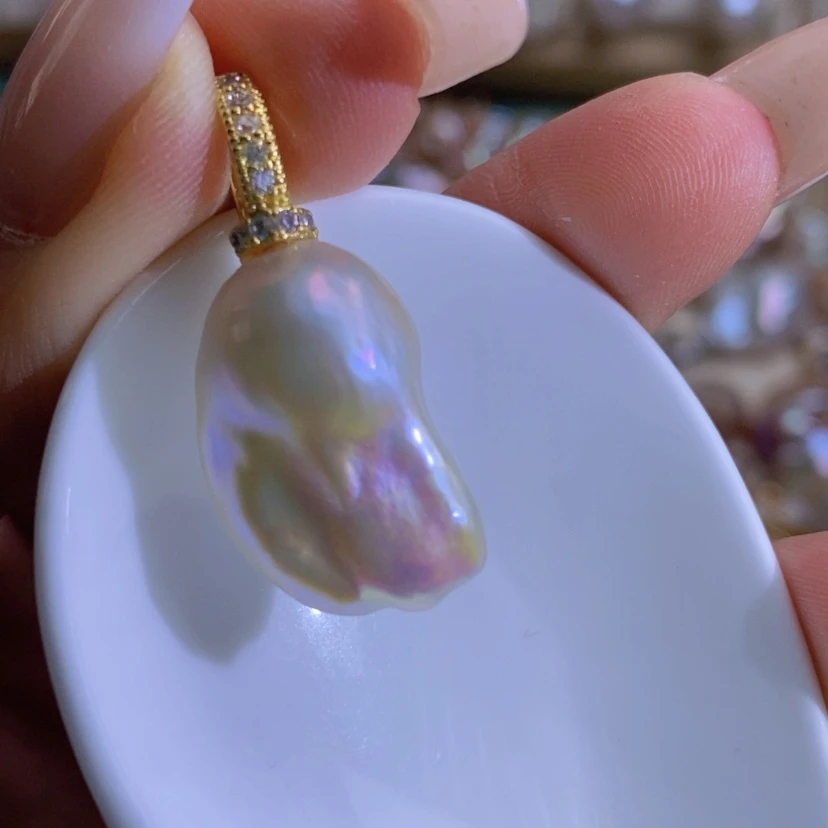 【闪购商品】淡水珍珠天然珍珠（微瑕）合金
