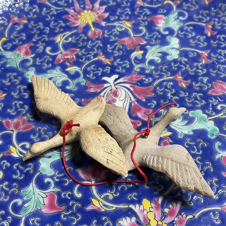 狼***牙摆件陶瓷摆件不固定一对