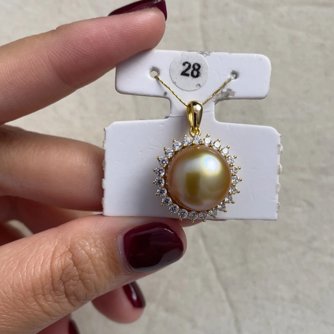 海水珍珠颈饰银S925镶嵌