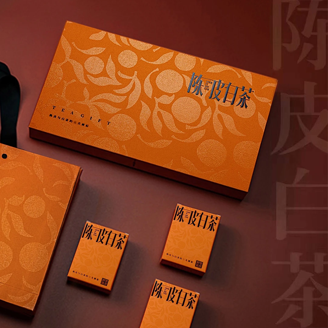 【5片亏本试饮】福鼎陈皮白茶寿眉老白茶新会陈皮花果香便携礼盒装