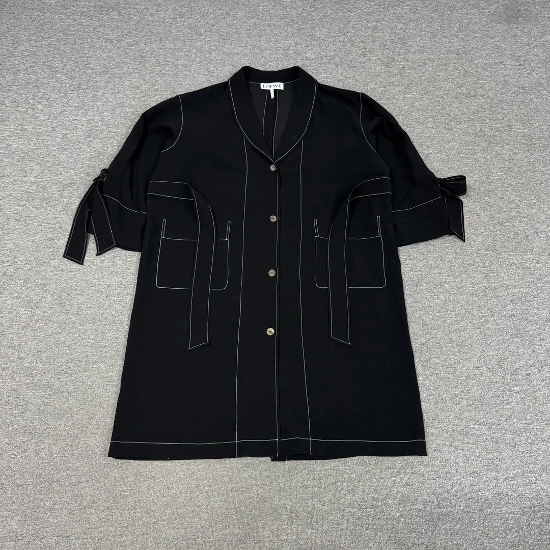 99新 AMIPARIS 罗意威 黑色 风衣 外套 m码 99新