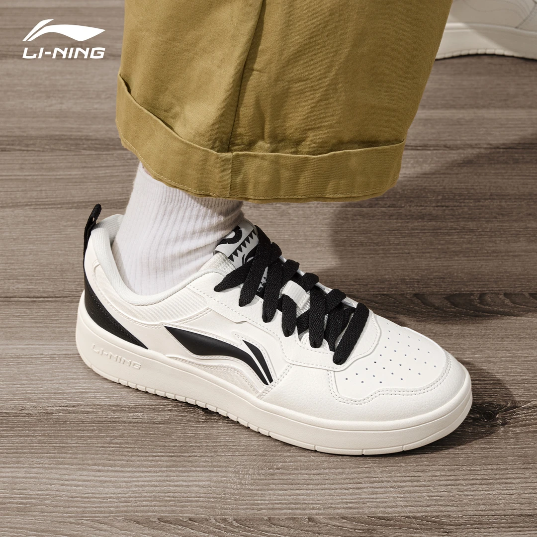 李宁初云男鞋板鞋2025春季新款低帮轻便舒适潮流透气百搭休闲鞋子