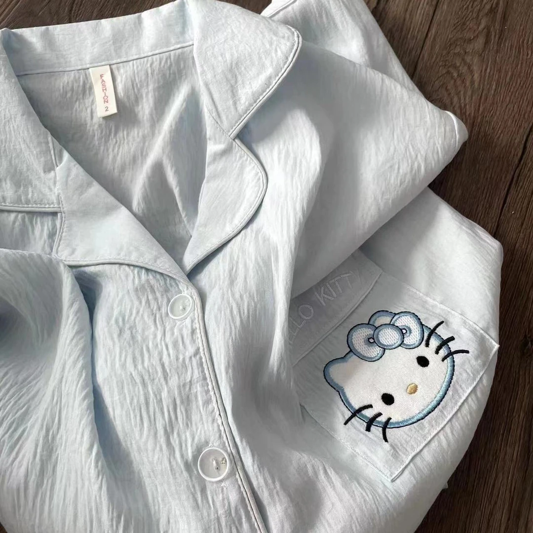 云朵棉日系爆款凯蒂猫睡衣女高颜值休闲甜美少女家居服长袖