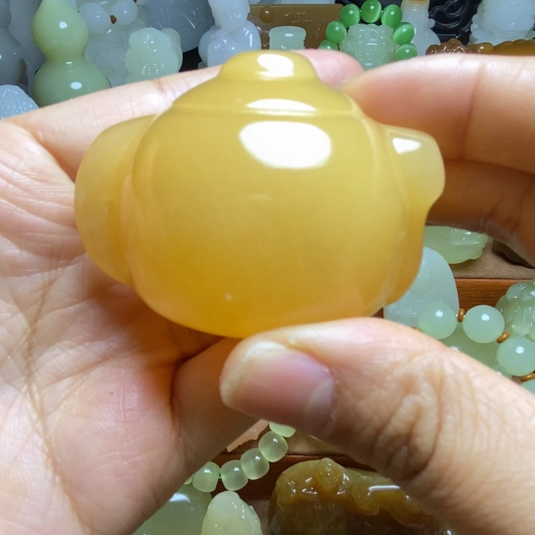 玉小茶壶天然桌面小摆件