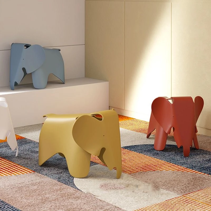 北欧风创意装饰大象椅ins换鞋椅凳现代简约可爱幼儿园儿童小象椅