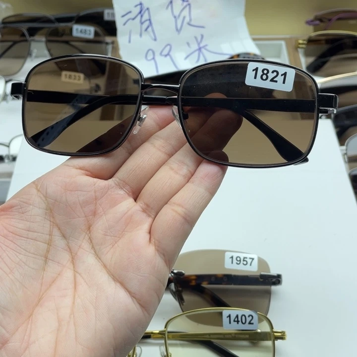 茶水晶全框眼镜 1821