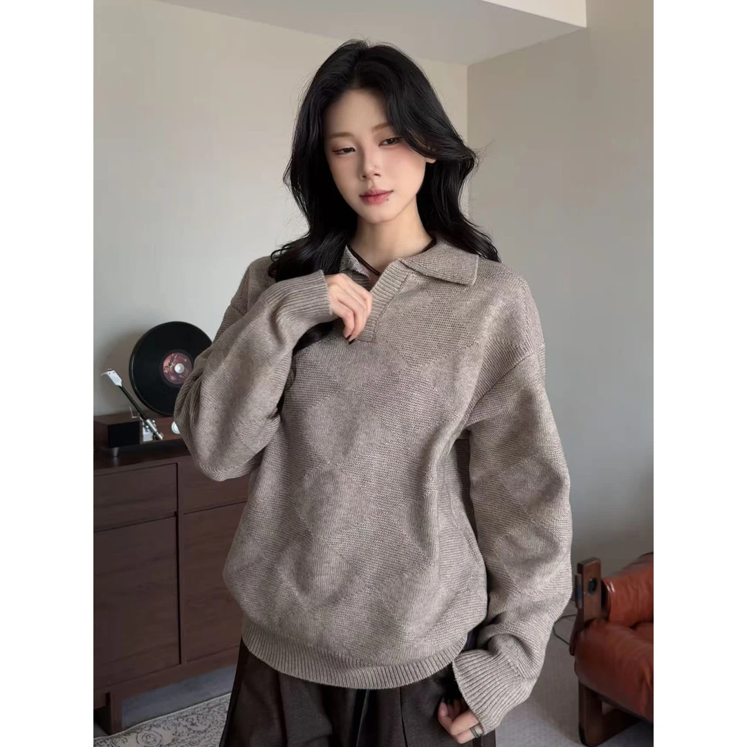 MAYU cleanfit素色针织上衣简约休闲V领毛衣