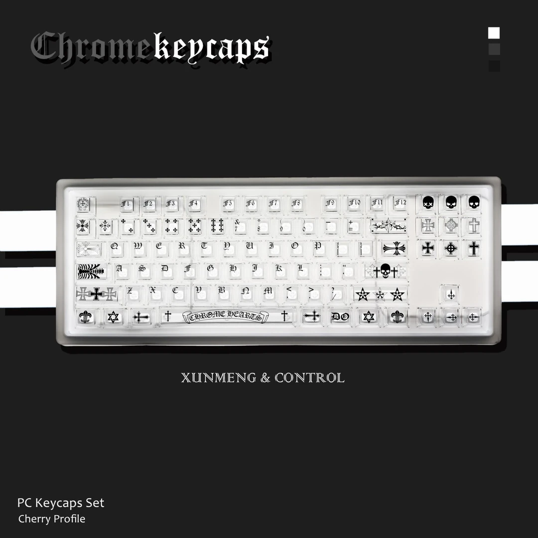 寻梦克罗心特调高透键帽水晶果冻键帽透明主题磁轴机械专用键盘帽