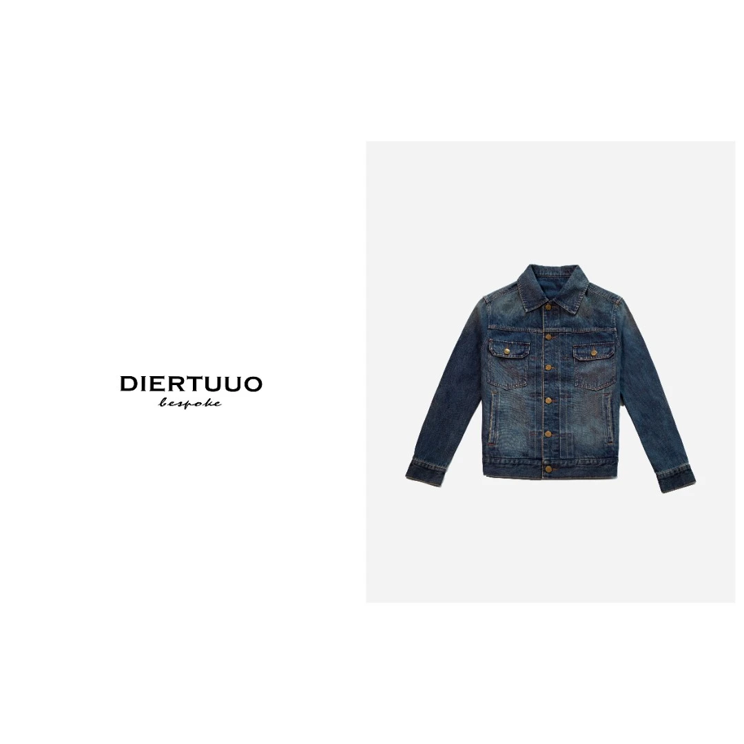 DIERTUUO迪途-8888男士早春经典时尚百搭返潮复古水洗牛仔外套